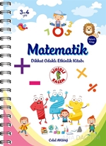 Matematik - Dikkat Odaklı Etkinlik Kitabı 3-4 Yaş