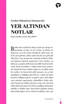 Yer Altından Notlar