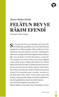 Felatun Bey ve Rakım Efendi