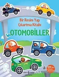 Bir Resim Yap Çıkartma Kitabı - Otomobiller