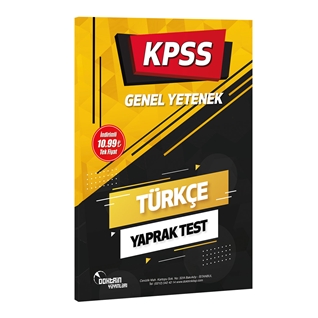 Kpss Türkçe Yaprak Test