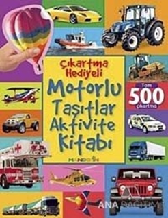 Motorlu Taşıtlar Aktivite Kitabı - Çıkartma Hediyeli