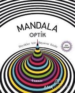 Mandala Optik - Büyükler İçin Boyama Kitabı