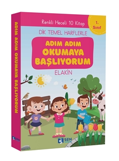 Adım Adım Okumaya Başlıyorum  İlk Okuma Kitapları  Set  (10 Kitap)