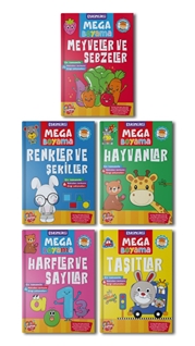 Etkinlikli Mega Boyama Serisi – 5 Kitap Takım