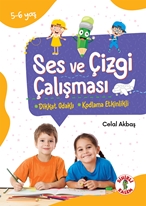 Dikkat Odaklı Etkinlik Kitabı  Ses ve Çizgi Çalışması 5-6 Yaş