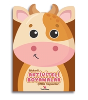Stickerli Aktiviteli Boyamalar Çiftlik Hayvanları
