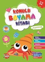 Konulu Boyama Serisi-Yeşil Kitap 5-6 Yaş