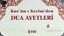 Kur'an-ı Kerim'den Dua Ayetleri (Kartela)