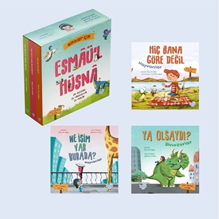 Minikler İçin Esmaül Hüsna Seti (3 Çift Taraflı Kitap)