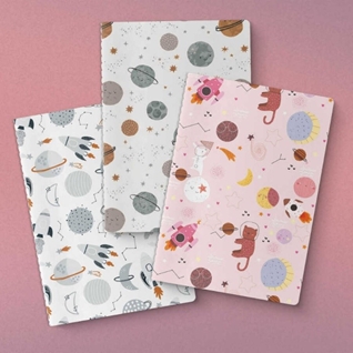 Uzay Serisi 3'lü Defter Seti