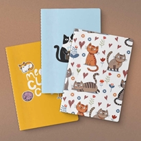 Kedi Serisi 3'lü Defter Seti