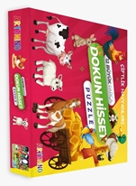 Çiftlik Hayvanları 12 Büyük Parça Dokun Hisset Puzzle