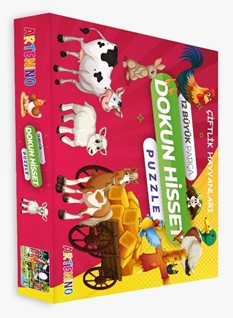 Çiftlik Hayvanları 12 Büyük Parça Dokun Hisset Puzzle