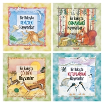 Bir bakışta hayvanlar serisi (4 kitap)