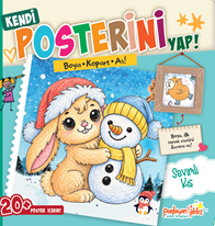 Kendi Posterini Yap! Boya Kopart As! Sevimli Kış