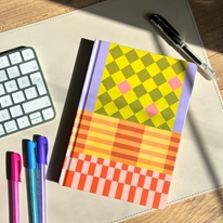 Denge; Çizgili, Lüks, Ciltli Notebook.